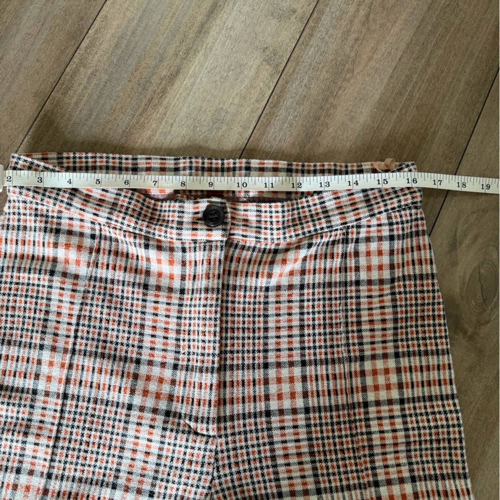 Free People Plaid Leggings in Cream and Black - Picture 7 of 16
